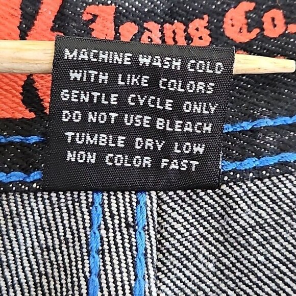 Rich Kids RK Jeans Co Men's Baggy Jeans 40 X 32 Blue Stitch Y2K Normcore - Picture 16 of 16